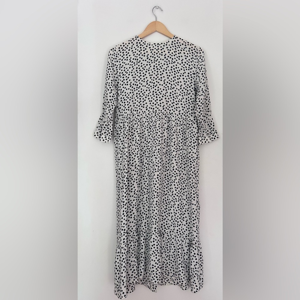 ZARA Black White Polka Dot Print
DRESS Midi bloggers favourite  Patterned viral - Picture 11 of 12